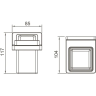 Держатель-стакан для зубных щеток GAPPO G30806